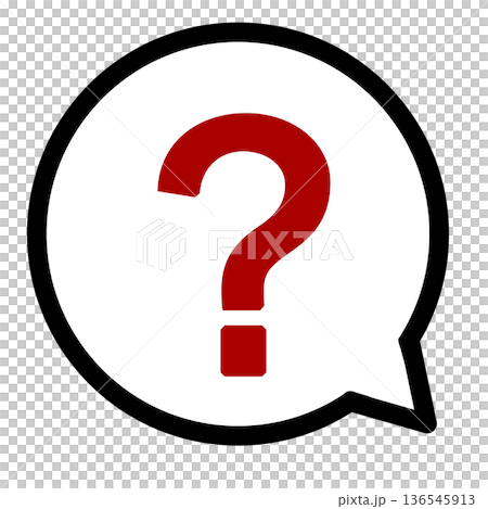 Red question mark speech bubble icon (transparent) Red question mark speech bubble icon (transparent) 136545913