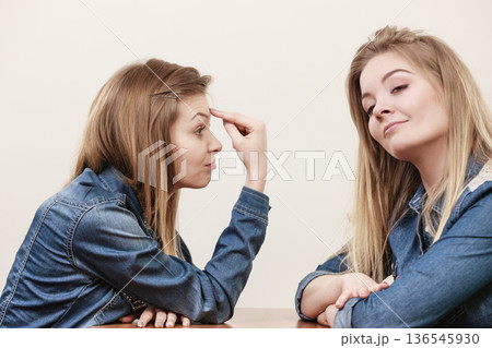 Two women having argue 136545930