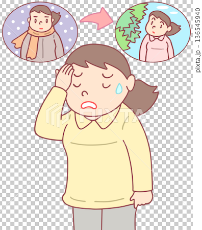 疾病、失調和不適－春季疲勞、春季憂鬱症和氣溫變化 136545940