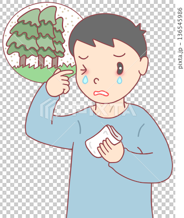 疾病・疾患・病気 - 花粉症・涙・目のかゆみ 疾病・疾患・病気 - 花粉症・涙・目のかゆみ 136545986