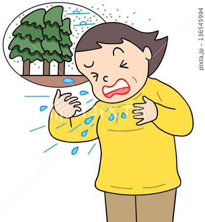 疾病・疾患・病気 - 花粉症・くしゃみ・鼻炎 疾病・疾患・病気 - 花粉症・くしゃみ・鼻炎 136545994