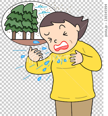 疾病・疾患・病気 - 花粉症・くしゃみ・鼻炎 疾病・疾患・病気 - 花粉症・くしゃみ・鼻炎 136545994