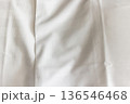 White fabric texture. Soft background. 136546468