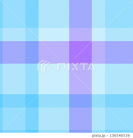 Female background plaid tartan, book check seamless textile. Bag texture vector fabric pattern in cyan and light colors. 136546539