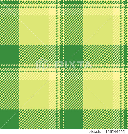 Basic background tartan textile, structure pattern vector fabric. Site plaid seamless check texture in lime and green colors. 136546665
