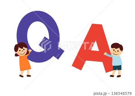 QとAのアルファベットを持つ子供たち 136548579