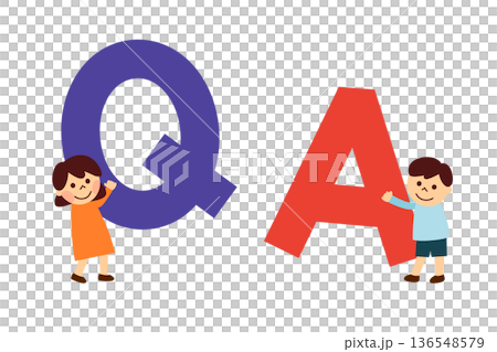 QとAのアルファベットを持つ子供たち 136548579