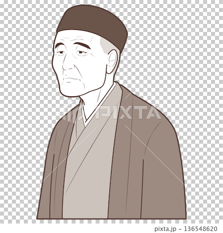 長相酷似年長俳句詩人的男人 136548620