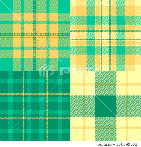 Plaid pack for industrial textile production and designer applications. Vector patterns perfect for fashion lines, upholstery, home fabrics, and digital projects. Plaid pack for industrial textile production and designer applications. Vector patterns perfect for fashion lines, upholstery, home fabrics, and digital projects. 136549352