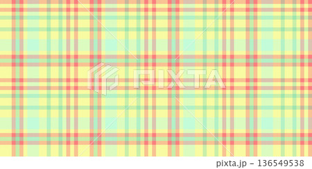 Classy background textile vector, trade fabric plaid pattern. Folk tartan seamless check texture in light and lime colors. 136549538