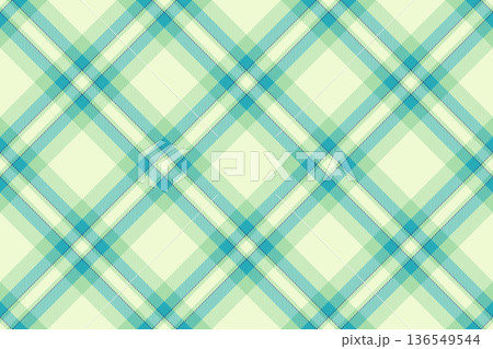Elegant plaid pattern with teal light green hues. Versatile textile design for backgrounds, fashion, and creative projects. Calming, classic vibe. Elegant plaid pattern with teal light green hues. Versatile textile design for backgrounds, fashion, and creative projects. Calming, classic vibe. 136549544