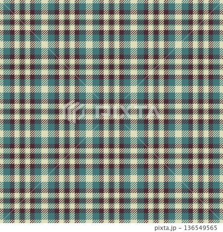 Vintage plaid pattern built for craft labels. Retro tartan textures add character to handmade goods. Vector clarity ensures detail. Vintage plaid pattern built for craft labels. Retro tartan textures add character to handmade goods. Vector clarity ensures detail. 136549565