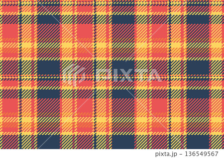 Mix check background plaid, blue vector pattern fabric. Customize texture seamless tartan textile in red and blue colors. Mix check background plaid, blue vector pattern fabric. Customize texture seamless tartan textile in red and blue colors. 136549567
