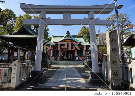鮫洲にある八幡神社　2月品川150鮫洲八幡神社 136549901