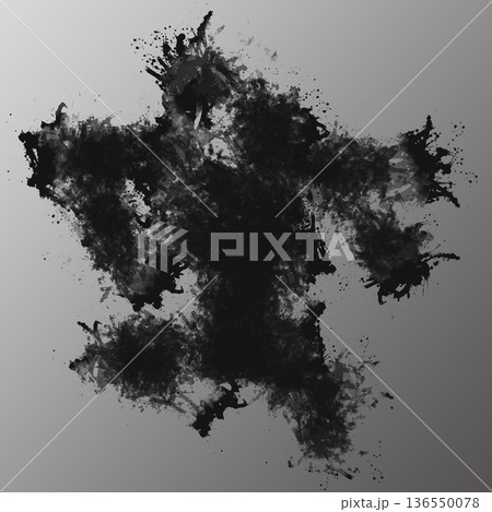 抽象的　水墨画　背景素材 136550078