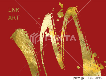 Vector Red and Gold Design illustration Vector Red and Gold Design illustration 136550986