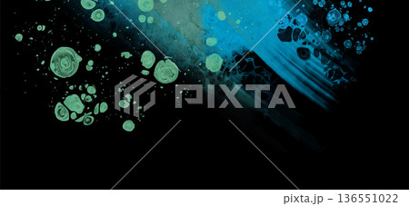 Modern blue flow background on black. Liquid shape in color banner. Modern blue flow background on black. Liquid shape in color banner. 136551022