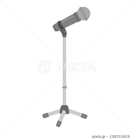 スタンドマイク イラスト スタンドマイク イラスト 136551629