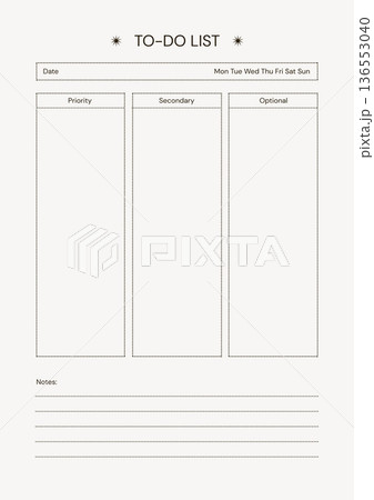 Beige Neutral Simple To-Do List Planner Page A4 Document Printable Beige Neutral Simple To-Do List Planner Page A4 Document Printable 136553040