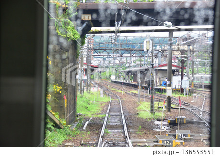 JR北海道函館本線　小樽駅から余市駅までの普通列車車窓風景(2023年夏雨) 136553551