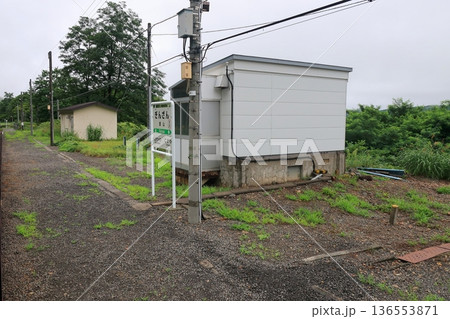 JR北海道函館本線　余市駅から銀山駅までの普通列車車窓風景(2023年夏雨) 136553871