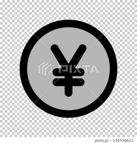 Yen coin icon - Expenses, income, etc. 136556622