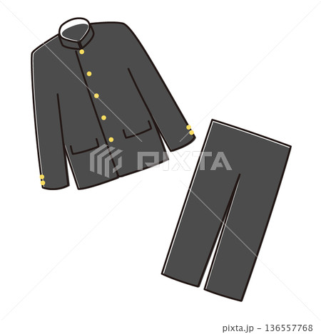 制服のイラスト 136557768