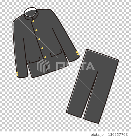 制服のイラスト 136557768