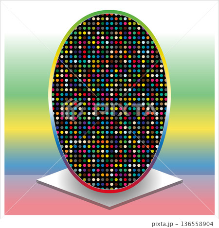 Easter illustration with an egg Easter illustration with an egg 136558904