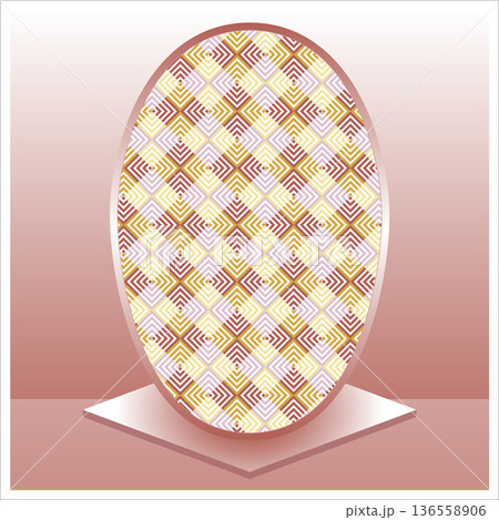Easter illustration with an egg Easter illustration with an egg 136558906