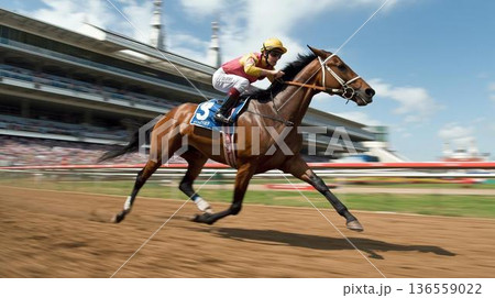 競走馬　競馬 136559022