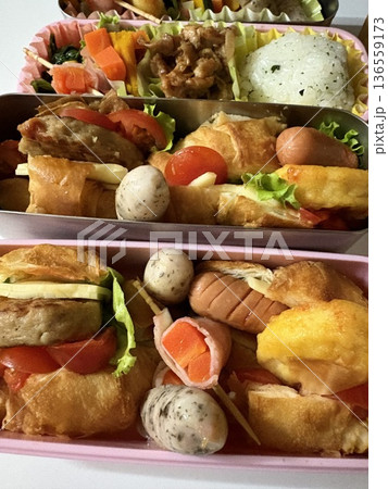懐かしいお母さんのお弁当 136559173