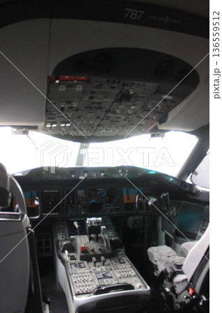 空港と飛行機、ビジネスクラス機内のラグジュアリー空旅、JAL,ANA、スターアライアンス 136559512