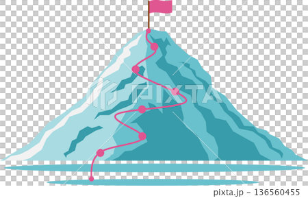 Illustration of a roadmap to achieving your goals Illustration of a roadmap to achieving your goals 136560455