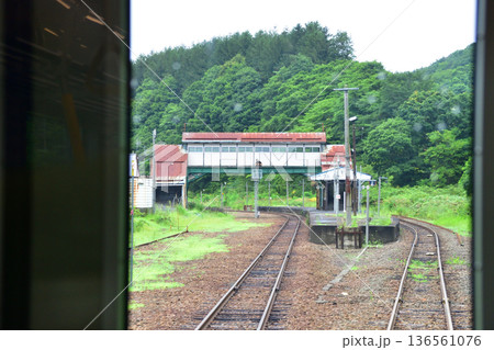 JR北海道函館本線 銀山駅から倶知安駅までの普通列車車窓風景(2023年夏雨) JR北海道函館本線 銀山駅から倶知安駅までの普通列車車窓風景(2023年夏雨) 136561076