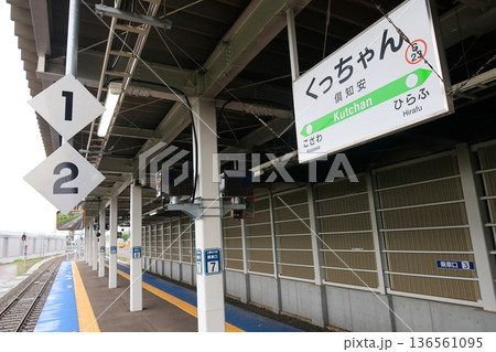 JR北海道函館本線　銀山駅から倶知安駅までの普通列車車窓風景(2023年夏雨) 136561095