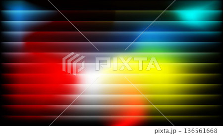 Abstract Gradient Mesh with Horizontal Gradient Stripes Background. Ribbed Glass Fractal Neon Background Abstract Gradient Mesh with Horizontal Gradient Stripes Background. Ribbed Glass Fractal Neon Background 136561668