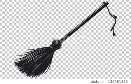 シルエット【ほうき】 シルエット【ほうき】 136561830
