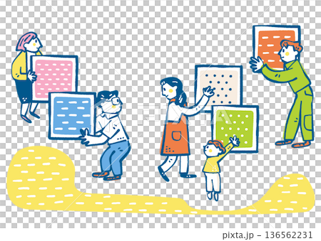 信頼を積み重ねるための手探りの対話を始める人々。積極性と迷いが交差する共生社会 136562231