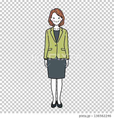 Middle-aged woman in a suit Middle-aged woman in a suit 136562246