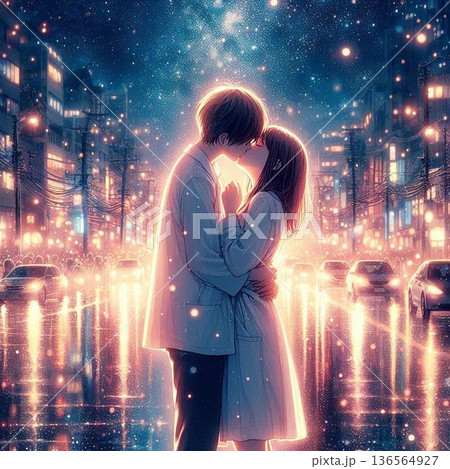 美しいキス、魅惑のキス、ロマンティックキス 136564927