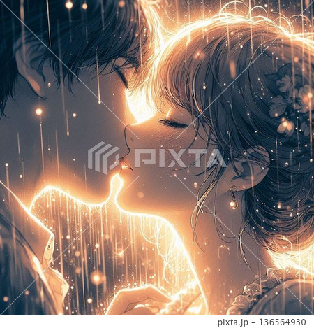 美しいキス、魅惑のキス、ロマンティックキス 136564930