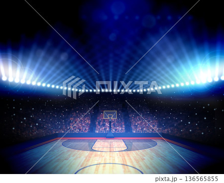Basketball arena Basketball arena 136565855