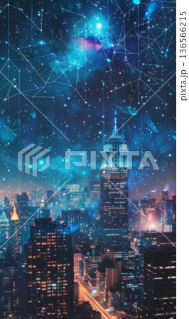 都市による背景のイメージ 都市による背景のイメージ 136566215