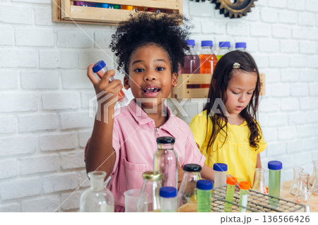 Girl is study in the Classroom. Girl is study in the Classroom. 136566426