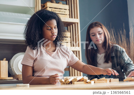 Girl is study in the Classroom. Girl is study in the Classroom. 136566561