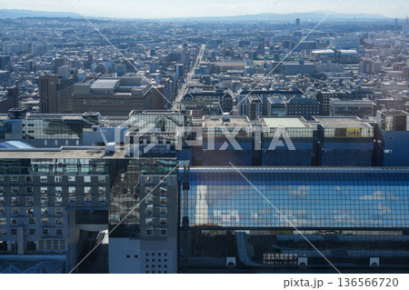 ニデック京都タワーから見た京都市街地（2026年1月撮影） 136566720