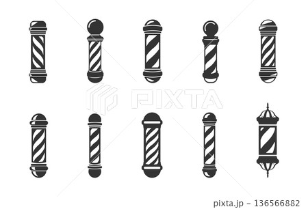 Barber pole silhouette, Barber pole svg, Barber pole vectors, Barber pole icon, Barber pole clipart, Barber pole logo. Barber pole silhouette, Barber pole svg, Barber pole vectors, Barber pole icon, Barber pole clipart, Barber pole logo. 136566882