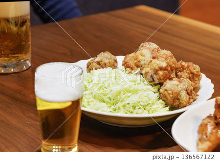 生ビールと鶏肉料理の晩酌セット 生ビールと鶏肉料理の晩酌セット 136567122