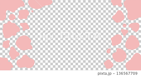 Cow spotted background material illustration 136567709